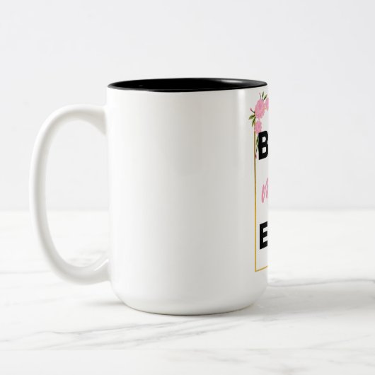 Best Mom Ever black ツートーンマグカップ (左)