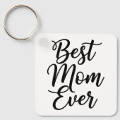 Best Mom Ever Black and White 1 Photo Keepsake キーホルダー (正面)