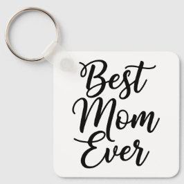 Best Mom Ever Black and White 1 Photo Keepsake キーホルダー
