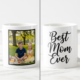 Best Mom Ever Black and White 1 Photo Keepsake コーヒーマグカップ