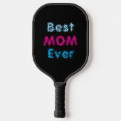 Best Mom Ever Black &Pink Blue Pickleball Paddle ピックルボールラケット (裏面)