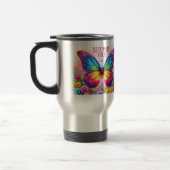 Best Mom Ever Butterfly Floral Mug トラベルマグ (左)