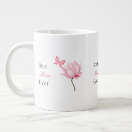 Best Mom Ever Butterfly, Mothers Day, Birthday  ジャンボコーヒーマグカップ