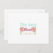 best mom ever card ポストカード (正面/裏面)