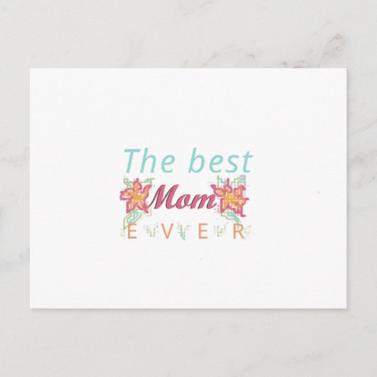best mom ever card ポストカード (正面)