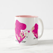 Best mom Ever Colourful Design ツートーンマグカップ (正面右)