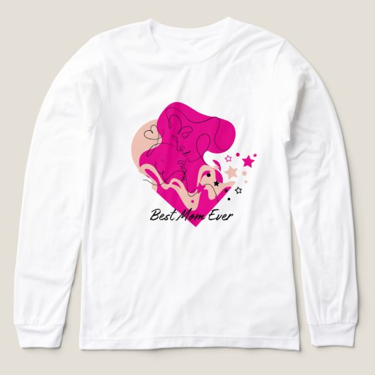 Best Mom Ever Colourful Design トライブレンドＴシャツ (デザイン正面)