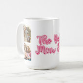 Best Mom Ever | Custom 3 Photo Collage Coffee Mug コーヒーマグカップ (正面左)