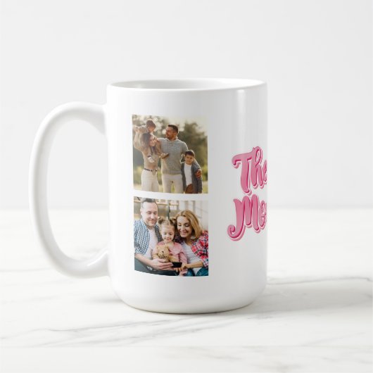 Best Mom Ever | Custom 3 Photo Collage Coffee Mug コーヒーマグカップ (左)