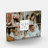 Best Mom Ever Custom 4 Photo Collage フォトブロック (左)