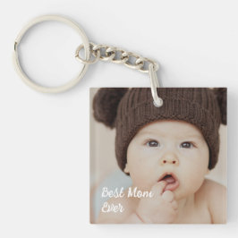 Best Mom Ever Custom Baby Photo Acrylic Keychain キーホルダー