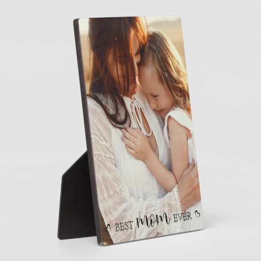Best Mom Ever Custom Frameles Easel Back Photo フォトプラーク (側面)