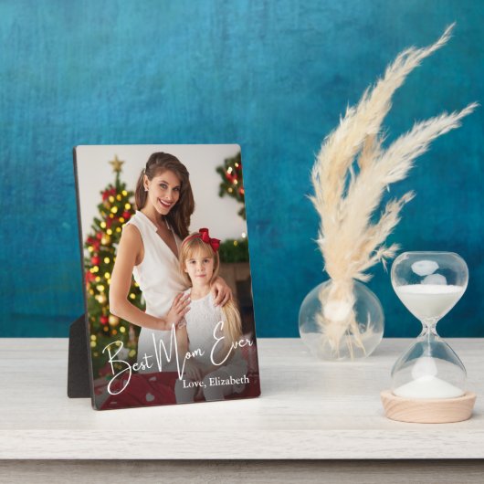 Best Mom Ever Custom Photo フォトプラーク (側面)