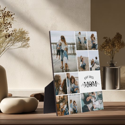 Best Mom Ever Custom Photo Collage フォトプラーク