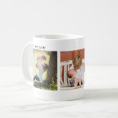 Best Mom Ever, Custom Three Photo Personalized コーヒーマグカップ (正面左)