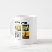 Best Mom Ever Customizable name and images コーヒーマグカップ (正面左)