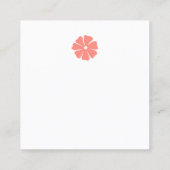 Best mom ever cute floral design エンクロージャーカード (裏面)