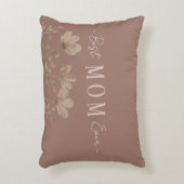 Best Mom Ever,Cute, Minimalist,Flowers Pattern, Ac アクセントクッション (正面(垂直))