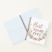 Best Mom Ever – Elegant Calligraphy Floral Journal ノートブック (内部)