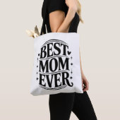 Best Mom Ever Elegant Script Tote Bag トートバッグ (クローズアップ)