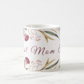 Best Mom Ever Floral Coffee Mug コーヒーマグカップ (中央)