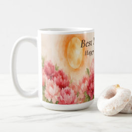 Best Mom Ever Floral Mug Personalized Mother’s Day コーヒーマグカップ