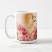 Best Mom Ever Floral Mug Personalized Mother’s Day コーヒーマグカップ (左)