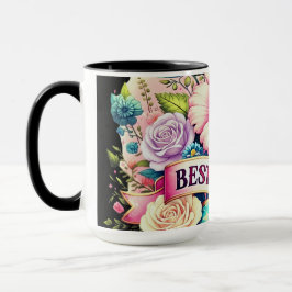 Best Mom Ever Floral Mug – Vintage Roses マグカップ