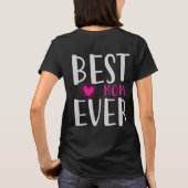 Best Mom Ever Funny Pink Heart Mother's Day Gift Tシャツ (裏面)
