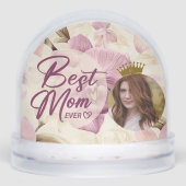 Best Mom Ever Heart Flowers Photo crown (正面)