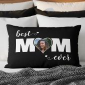 Best Mom Ever Heart Photo Mother's Day アクセントクッション