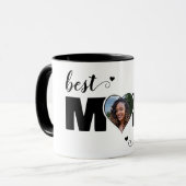Best Mom Ever Heart Photo Mother's Day マグカップ (正面左)