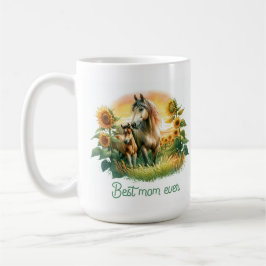 Best Mom Ever Horse コーヒーマグカップ