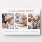 Best Mom Ever Kids Photo フォトプラーク (正面)