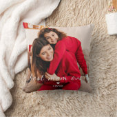 Best Mom Ever l Custom Photo & Text Typography クッション (ブランケット)