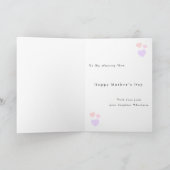 Best Mom Ever Modern Happy Mother's Day Hearts カード (内部)