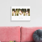 Best Mom Ever Modern Photo Collage Gift For Mother キャンバスプリント (インサイチュ (リビング))