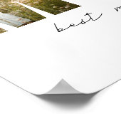 Best Mom Ever Modern Photo Collage Gift For Mother ポスター (角)