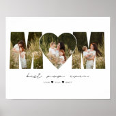 Best Mom Ever Modern Photo Collage Gift For Mother ポスター (正面)