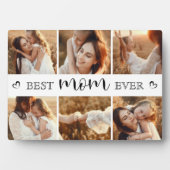 Best Mom Ever Modern Photo Collage Personalized フォトプラーク (正面)