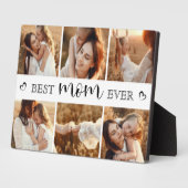 Best Mom Ever Modern Photo Collage Personalized フォトプラーク (側面)