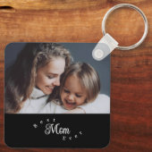 Best Mom Ever Modern Simple キーホルダー (裏面)