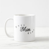 Best Mom Ever Modern Simple コーヒーマグカップ (左)