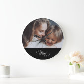 Best Mom Ever Modern Simple ラージ壁時計 (ホーム)