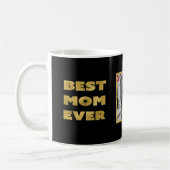 Best Mom Ever Modern Simple Photo Mother's Day コーヒーマグカップ (左)
