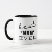 'Best Mom Ever' Mother's Day Fun Birthday Gift マグカップ (左)