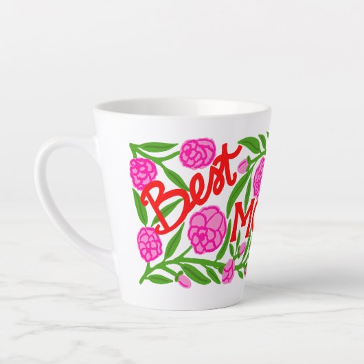 Best Mom Ever Mother's Day Latte Mug カフェラテマグ (左)