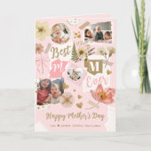 Best Mom Ever Mother's Day Scrapbook Photo Collage カード (正面)