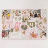 Best Mom Ever Mother's Day Scrapbook Photo Collage ジグソーパズル (横)