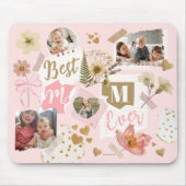 Best Mom Ever Mother's Day Scrapbook Photo Collage マウスパッド (正面)